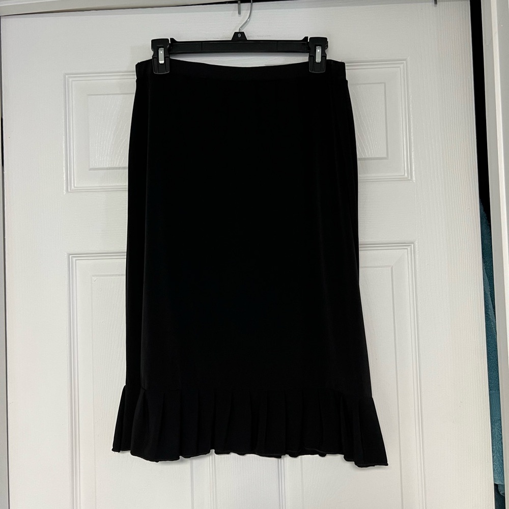 Susan Lawrence Black Pencil Skirt with Pleats